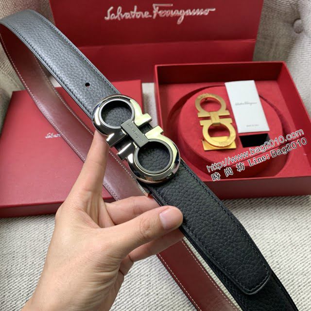 菲拉格慕男女士皮帶 Ferragamo雙扣高端禮盒腰帶  jjp2120
